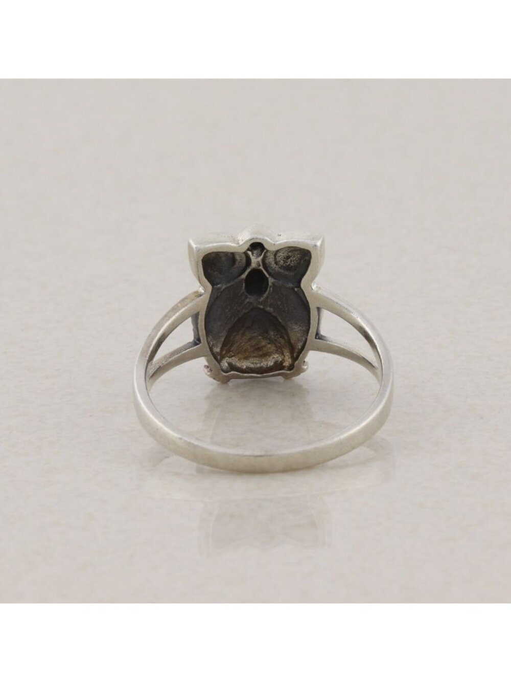 Sterling Silver Owl Ring Size 8 3/4 - Picture 5 of 7